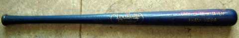 Univ NEW HAVEN Frank VIERA 500th Win Blue Wood MINI BASEBALL BAT 16" Louisville Cover