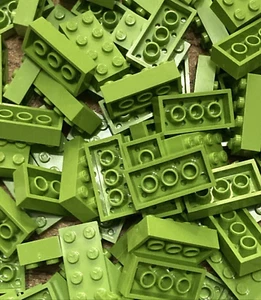 80 X New LEGO Mx Pastel Green Modulex, Brick 2 x 4 (M on studs) PN Mx1142M - Picture 1 of 1