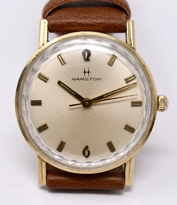 Hamilton cal. años 60 vintage Reloj Pulsera 688 Sea Ruler Para Hombre 10k RGP - Reparado Foto 1 de 4