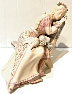 Figur Porzellan schlafende Schönheit signiert Cybis Vintage handgefertigt limitierte Auflage - Bild 1 von 5