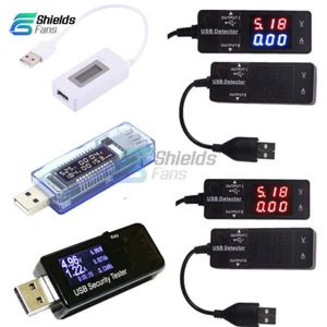 LCD Detector Voltmeter Ammeter USB Power Capacity Battery Current Meter Tester - Zdjęcie 1 z 37