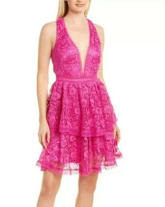 Theia Lace Open Back Cocktail Party Dress ~ Size 4 NWT - Picture 1 of 2