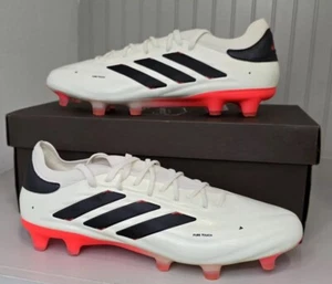 Adidas COPA Pure 2 Pro FG Soccer Cleat White Red Black Ie4979 Men' Sz 12 - Picture 1 of 9