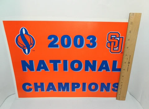 2003 Comm Poster 11x16 Sign SYRACUSE BASKETBALL National CHAMPIONS SU CARMELO Cover