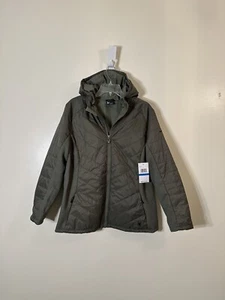 Spyder Kapuze gesteppt durchgehender Reißverschluss Hybrid Jacke Teeblatt Neu mit Etikett Größe XL $ 149,00 - Bild 1 von 9