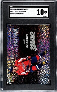 2023-24 Upper Deck MVP Stars of the Rink #SS22 Alex Ovechkin - SGC 10 GEM MINT