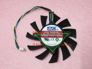 Cooler Fan For NVIDIA GTX 460 GTX 550Ti 560 DASA0815R2U 75mm Graphics Card - Picture 1 of 3