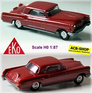 Lincoln Continental Mark II 6.0 L V8 Coupé 1956 Dunkelrot Dark-Red 1:87 EKO 2038 - Foto 1 di 7