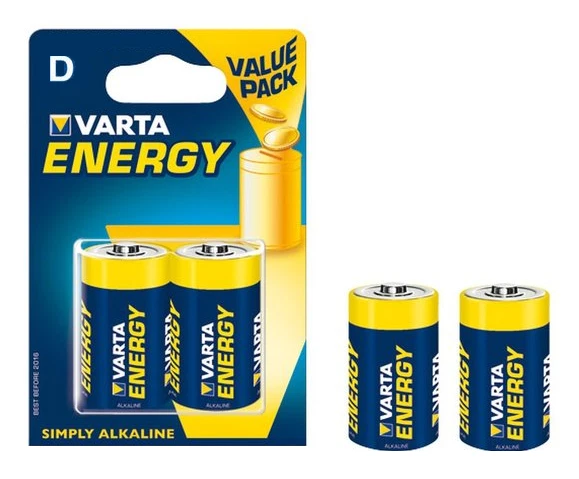 Pile Alcaline Varta ~ 1,5V ~ LR20 ~ Type D ~ Energy (2 pièces) Foto 1 de 1