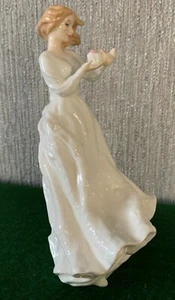 ROYAL DOULTON CHINA FIGURE DOLL THANK YOU MODEL No HN 3390 PERFECT - Picture 1 of 9