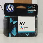 New Hp 62 Tri Color Printer Ink Cartridge Genuine Exp 2017 J266