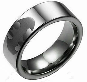 Batman Bat Symbol Stainless Steel Band Ring Multiple Men's Sizes Available - Picture 1 of 1
