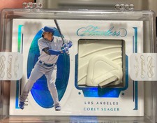 2021 Panini Flawless Corey Seager Spikes Sapphire /10 Texas Rangers World Series