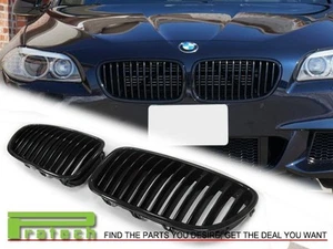 2011-2015 BMW 528i 535i 550i Sedan F10 model Gloss Black Front Kidney Grille - Foto 1 di 3