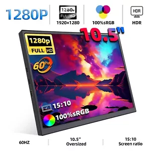 10.5-Inch Portable Monitor 1280P 100%sRGB For XBox PS4, PC Laptop Extension - Picture 1 of 6