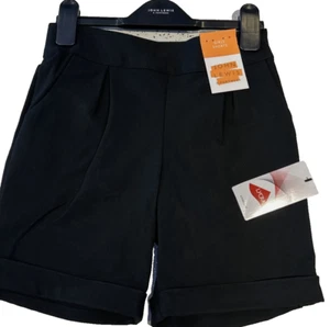 Girls Shorts in Black, John Lewis Girls' Adjustable Waist City School Shorts - Picture 1 of 4