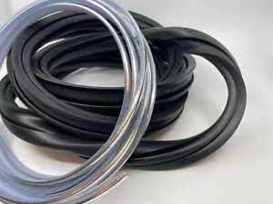 Rubber Rear Windshield Seal & Chrome Strip Fits for BMW E30 Coupe 51311913888 - Picture 1 of 7