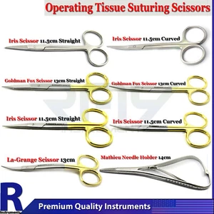 Dental Surgical Dissecting Scissors Medical Tissue Stitching Lab Instruments NEW - Picture 1 of 9