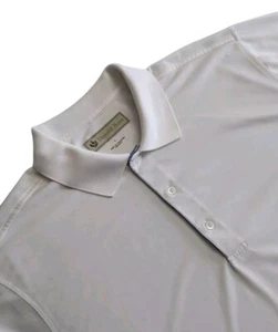 Polo de golf Donald Ross Sportswear para hombre blanco Naperville IL Country Club talla grande - Imagen 1 de 9