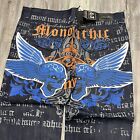 Premium Raw Blue Y2K Vintage Affliction Wings Embroidered Jeans RARE NOS 46x34