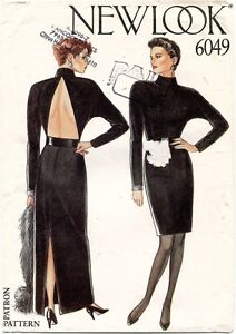 1980's VTG New Look Misses' Dress Pattern 6049 Size 8-18 UNCUT