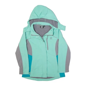 REEBOK Rain Jacket Green Girls L - Picture 1 of 6