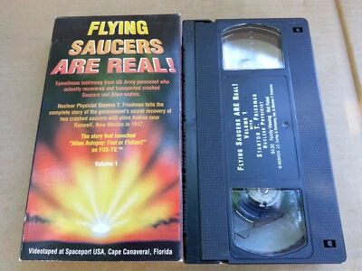 Flying Saucers Are Real! VHS Volume 1 Stanton T. Friedman Home Video Aliens UFO - Image 1 of 2