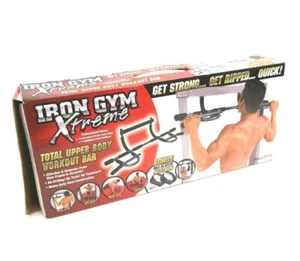 NEW Iron Gym Xtreme Total Upper Body Workout Bar Chin Up Pro Fit - Open Box - Picture 1 of 4