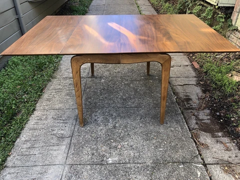 1960’s Lane Acclaim Mid Century Modern Expanding Dining Table Seats 8 - 10 Cover