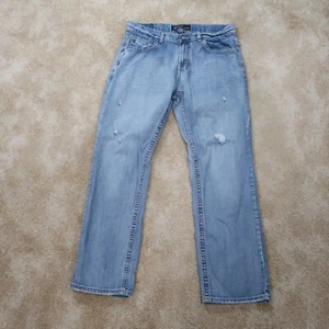 Bailey's Point Black Straight Leg Jeans Men’s 36x32 Blue Denim Pants - Picture 1 of 13