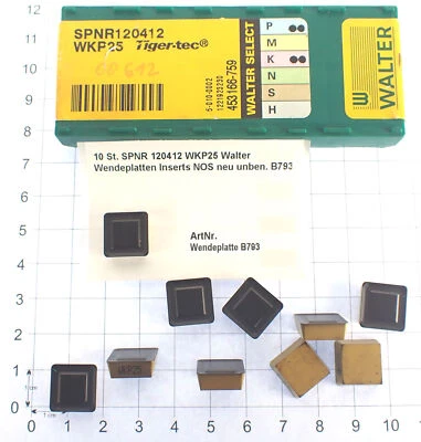 ALLIS WUNDERLAND 10 St. SPNR 120412 WKP25 Walter Wendeplatten Inserts NOS neu unben. B793