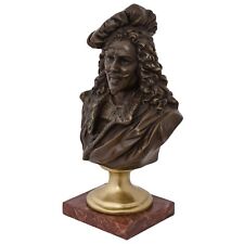 Statuetta bronzo Rembrandt Harmenszoon van Rijn barocco busto bronzo