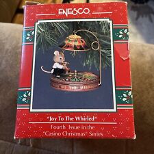 New Listing1992 Enesco Treasury Of Christmas Ornaments Joy To The Whirled Casino Christmas