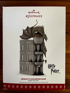 Harry Potter Hallmark Christmas Ornament - Gringotts Wizarding Bank IN BOX - Picture 1 of 8