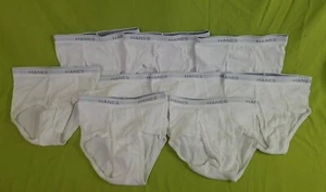 9 Pack Hanes Boy's Size Small Classic White Briefs Comfort Flex Waistband No Tag - Picture 1 of 3
