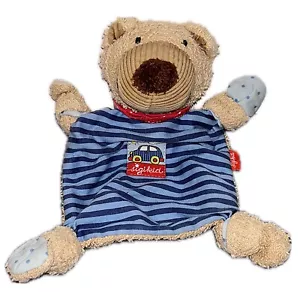 Sigikid Stofftier Teddy Bär Schmusetuch Hund Tuc Auto Töff Töff blau Schnuffel - Bild 1 von 7
