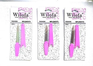 3 Stück Wilofa Nagelfeile in Reisegröße doppelseitig Maniküre Pediküre - Bild 1 von 3