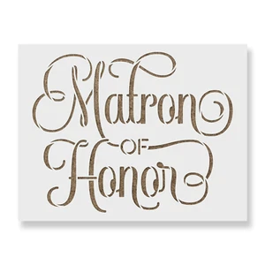 Plantilla de etiqueta de boda Matron of Honor - Imagen 1 de 4
