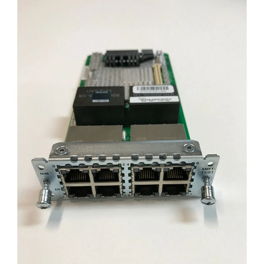 Cisco NIM-8MFT-T1/E1 8x T1/E1 Router Module for ISR 4300/4400 - Image 1 of 1