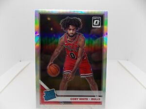 2019-20 Donruss Optic Coby White #180 Rated Rookie Silver Holo Chicago Bulls 