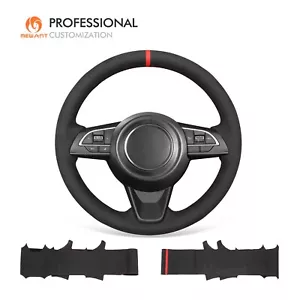 MEWANT Hand Stitch Black Suede Steering Wheel Cover for Suzuki Jimny 2019-2021 - Bild 1 von 9