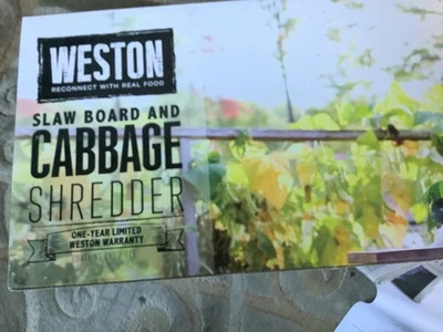 Weston slaw board and cabbage shedder/NIB - Image 1 of 3
