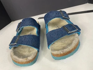 Birkenstock Sandale Arizona Wool Felt Double Face Blau Größe 39 US 8-8,5 - Bild 1 von 7