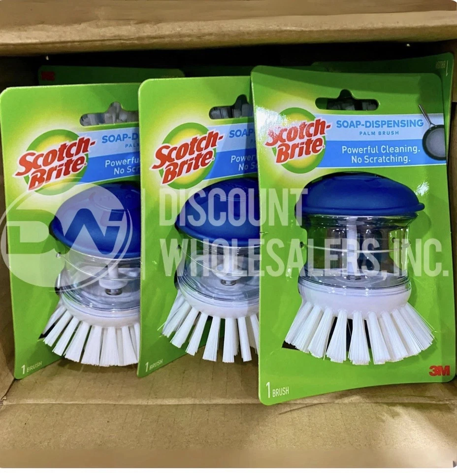 Scotch Brite Soap Dispensing Pump Brush (60 Pcs) New In Package - Image 1 of 1