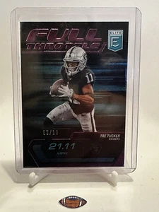 2024 Donruss Elite Tre Tucker Full Throttle Purple #1/10 Raiders - Picture 1 of 2