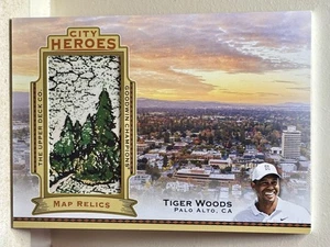 2023 Upper Deck Goodwin Champions City Heroes Map Relics Tiger Woods #CH-TW - Picture 1 of 6