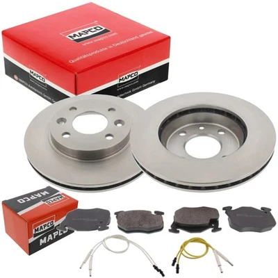 MAPCO Dischi Freno Ø238mm + Pastiglie Asse Ant. Adatto A per Renault 19 21 9 - Immagine 1 di 2
