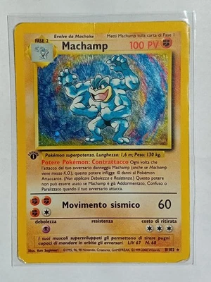 MACHAMP HOLO SET BASE ITA 8/102 PRIMA EDIZIONE - Immagine 1 di 2