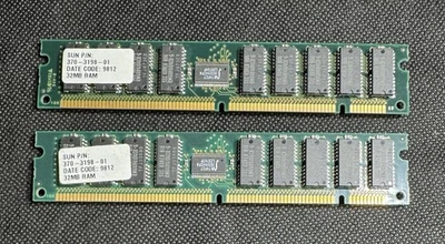 Sun X7030A 64MB (2x 370-3198 32MB) Memory Kit Sun Ultra 5 / Ultra 10, TESTED!! - Image 1 of 4