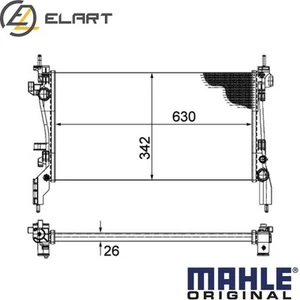 RADIATOR ENGINE COOLING CR 1120 000P FOR FIAT QUBO FIORINO/Box/Body/MPV DOBLO - Picture 1 of 16